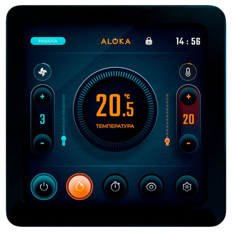 Установка вентиляционная приточно-вытяжная Node5- 315(50m)/RP-M,VEC(Bs280),W2 Vertical с ЧЕРНЫМ пультом TS4b